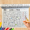 32-Page Search-And-Color Activity Book, Fun Focus and Attention Exercises, Educational Early Learning Tool for Home and School Use