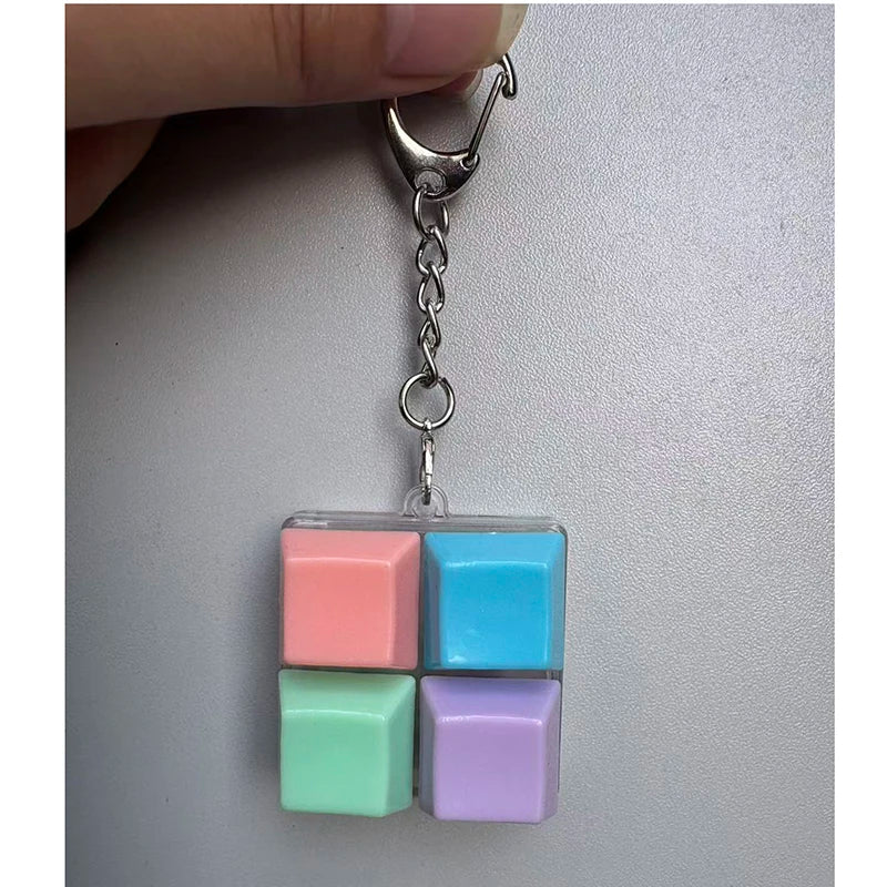 KeychainToy Press Stress Relief Fidget Button Key Caps Key Ring Keyboard Keychain Adult Stress Reduction Toys Finger Party Gift