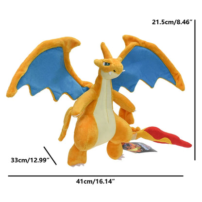 20cm Evolution Mega Charizard Y Plush Toy Doll Pocket Monster Anime Dragon Stuffed Toy Soft Peluche Animals Gift Kids