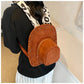 Cartoon Hat Shape Backpack Women Creative Cute Novelty Crossbody Bag for Outdoor Travel Retro Style Student Casual Daypack Gift