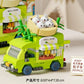 NEW DIY Coffee Car Buns Food Truck Ice Cream Store Flower Street View Building Blocks Kit Bricks Model Toy