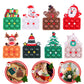 Christmas Keychain Fidget Toys Push Bubble Sensory Toys Santa Claus Elk Christmas Tree Keyrings for Kids Adult Christmas Gifts