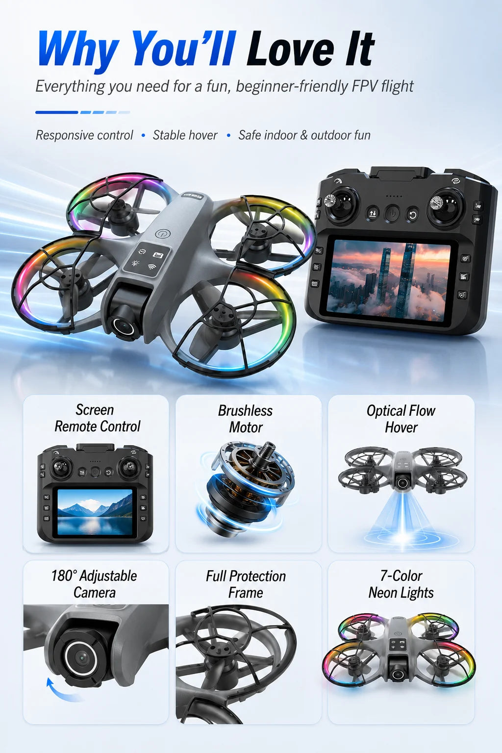 Aerial Photography Drone 120° Wide Angle Intelligent Anti Shake High Color Reproduction Gesture Shooting Trajectory Flight APP Control Quadcopter