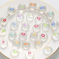 1-20pcs Mini Cute Transparent Fidget Small Silicone Emotion Fidget Poppers Sensory Fidget Toys Soft Funny Stress Relieving Toys
