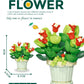 Small Particle Building Block Home Decor Series Flower Potted Plant Toys Set with Permanent Flowers Gift for Plant Arrangements