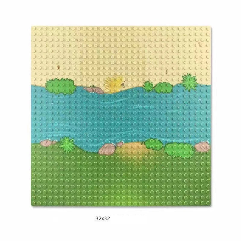 Base Plate 32*32 16X32 16X16 Dots  Building Blocks Baseplate DIY Plastic Plate  Classic Brick Accessories Kids Toy