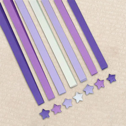 Lucky Star Origami Paper Strips Set – 540 Sheets, 27 Colors