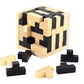 3D Cube Puzzle Luban Interlocking Creative Educational Wooden Toy Brain IQ Mind Early Learning Game Gift For Children Letter 54T