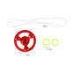 3/6/9pcs New Luminous Hand Pull Luminous Flashing Rope Flywheel Toy Led Light Toy Novelty Flywheel Flash Gyro Gift Toys