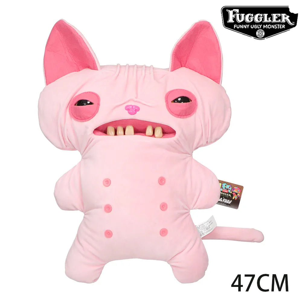 47CM Bigg Fuggler Funny Ugly Teeth Monsters Plush Toys Fugglers Kawaii Soft Plushies Pillows Cute Pleuche Doll Gift Hairless Cat