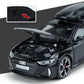 1/32 Audi RS6 Toy Car Model with Sound Light Doors Opened Alloy Diecast Model Vehicle Collection Toy for Boy Adult Festival Gift