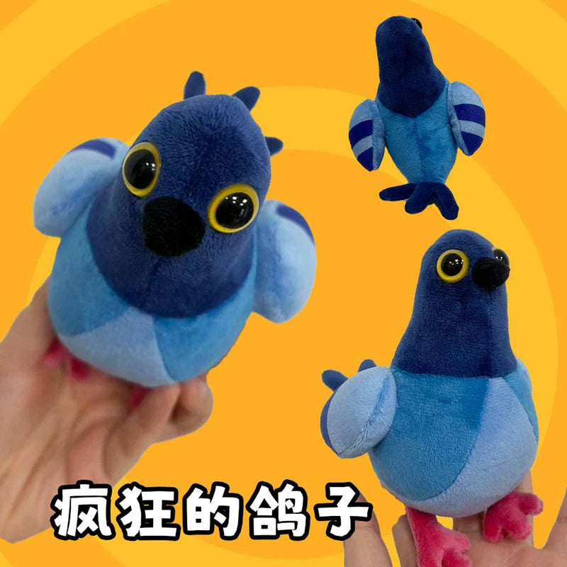 1PC 17/27cm Simulation Pigeon Plush Toy Blue Cartoon Birds Peace Dove Doll Birthday Gift Home Decro