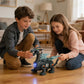 Kids Electric Walking Dragon Toy with Music & Light Interactive Mechanical Dinosaur Toy with Pull Rope Educational Gift for Boys