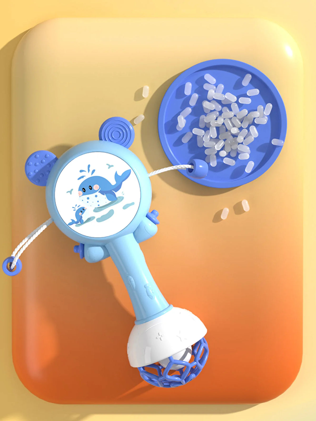 Baby Rattle Toys Teether Hand Bells Mobile Infant Stop Weep Tear Rattles Early Educational Toy for Newborn Gifts 0-18M