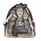 Princess Series Backpack Belle/Ariel/Snow White/Cinderella Stained Glass Portrait Mini Backpack Womens Bag Wallet