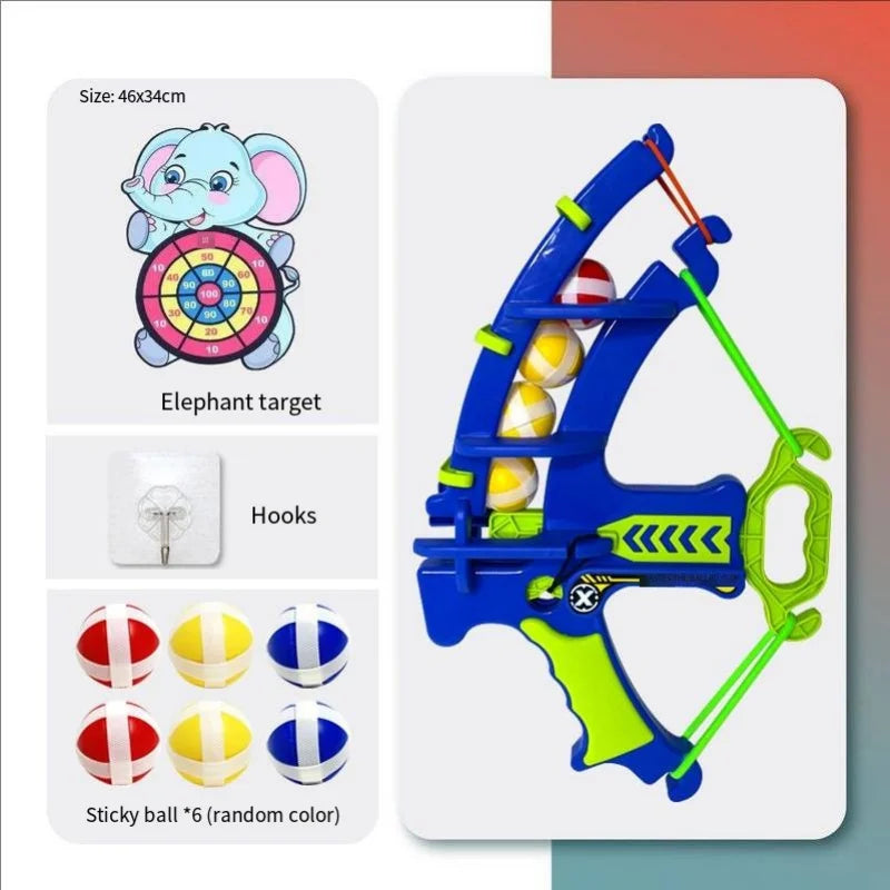 Catapult Sticky Ball Bow & Arrow Target, Parent-Child Interactive Throwing & Shooting Dart Board Game Toy