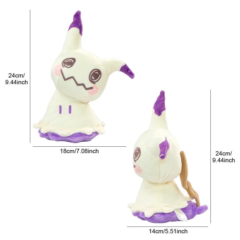Mimikyu Plush Toys Collectible Soft Plushies Cute Shiny Mimikyu Stuffed Animal Cartoon Eevee Espeon Glaceon Peluche Dolls Gifts