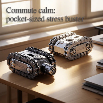 Metal Rotating Tank Fidget Toy - Tactical Magnetic EDC Stress Reliever & Spinner | Cool Military Gift for Kids Fidget Toy EDC