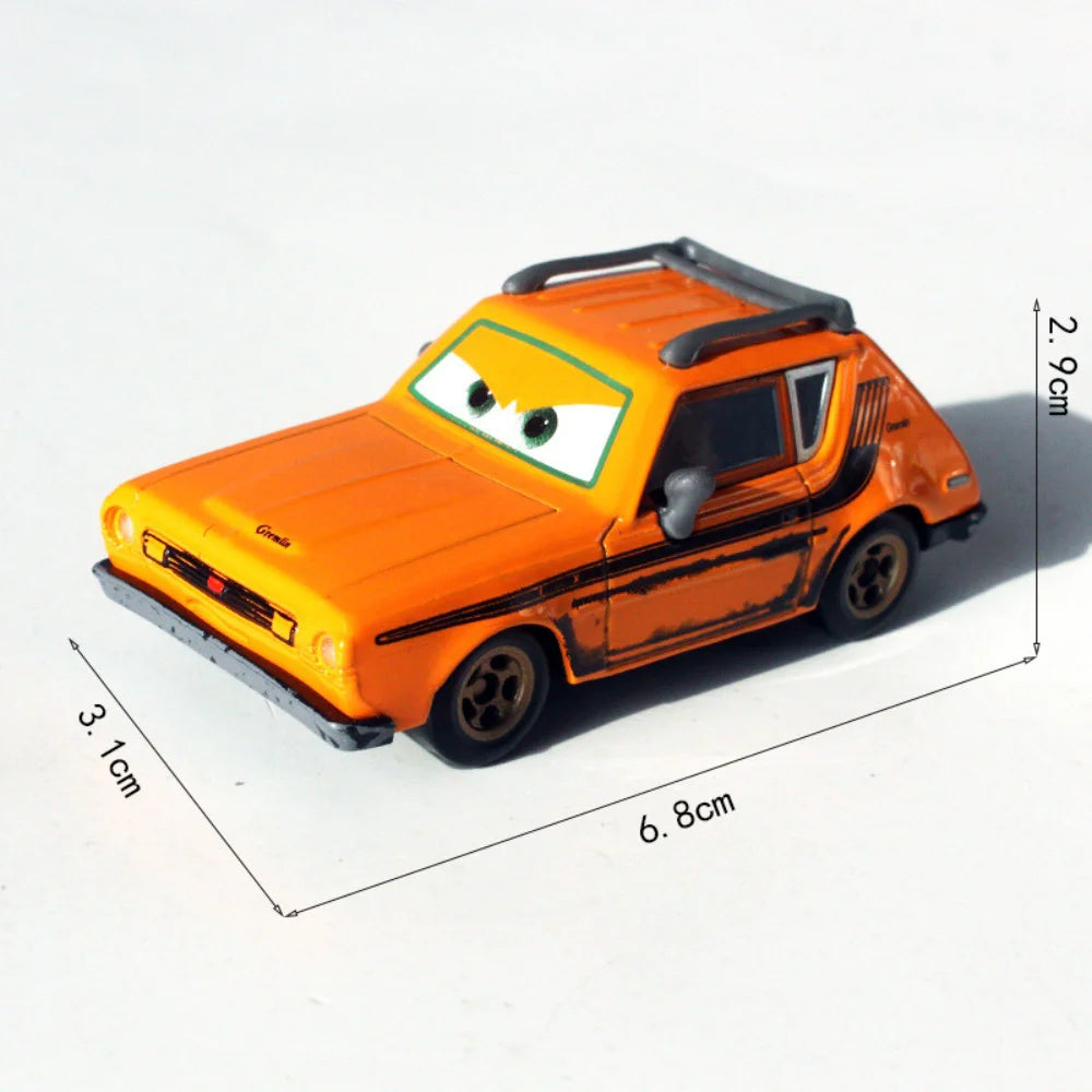 2026 New Pixar Cars Lightning McQueen Fillmore 4-10CM 1:55 Metal Model Racing Car Toys Christmas Birthday NEWYEAR Gift