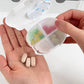 Genuine Sanrio Pill Case Cute Hello Kitty Melody 4 Grids Tablets Organizer Portable Outdoor Travel Home Use Vitamins Storage Box