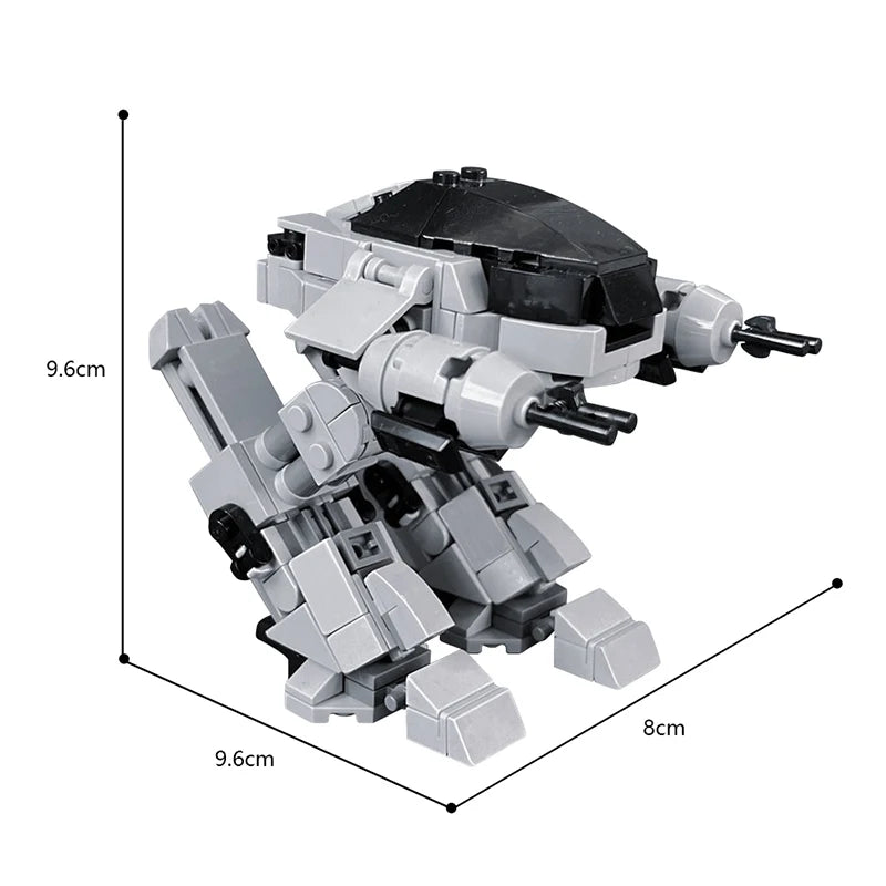 LEQUMOC Movie Mech Police Robot 305PCS Bricks ED-209 Robots Model Building Blocks Toys for Birthday Gifts