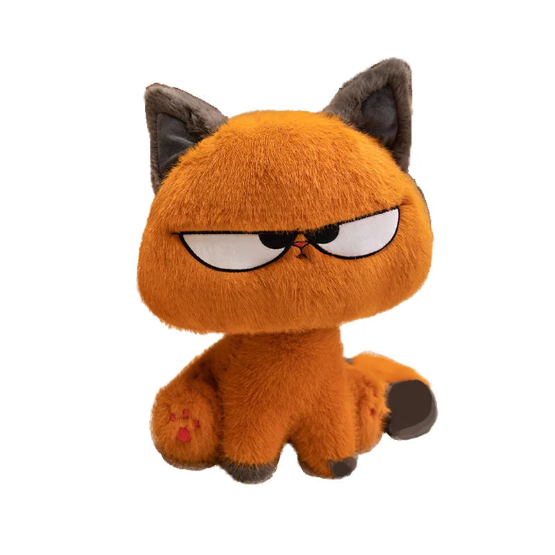 25CM Novelty Cute Orange Cat Plushie Soft Stuffed Doll Kawaii Creative Cartoon Stuffed Animals Toys Kid Birthday Halloween Gifts