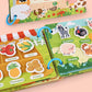 New Montessori Scene Stickers for Children DIY Hand-on Puzzle Reusable Books Cartoon Learning Cognition Toys for Kids Gift