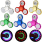 6colors Creative LED Light Luminous Fidget Spinner Changes Hand Spinner Golw in the Dark Stress Relief Toys For Kids