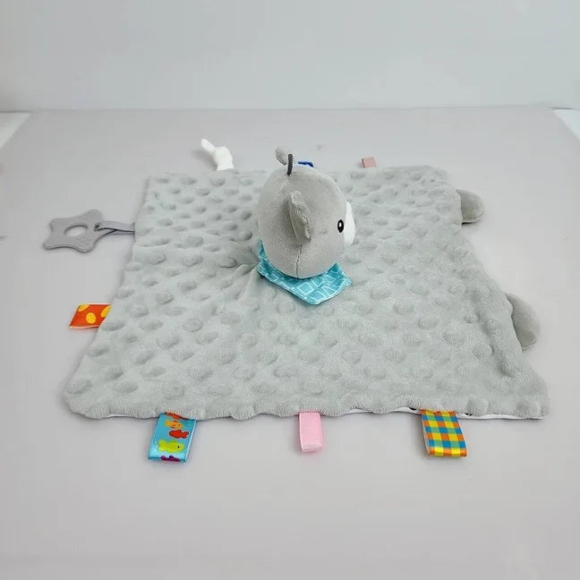 Elephant Baby Comforter Blanket Soft Appease Towel Baby Rattle Animals Toys Soothe Reassure Sleeping Towel Lathe Hang Toddler