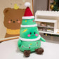 Cute Christmas Plush Toys – Santa, Elk, Snowman & Gingerbread Doll