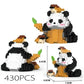 Creative DIY Assemable Animal Cute MINI Chinese Style Animal Panda Building Block Educational Boy Toys For Children Model Bricks