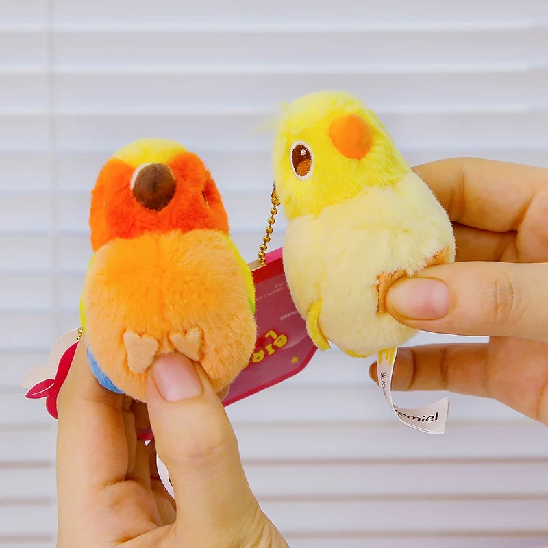 Genuine Licensed Love Parrot Creative Pendant Magnetic Pendant Plush Keychain Couple Style Girls' Backpack Decoration Love Gift