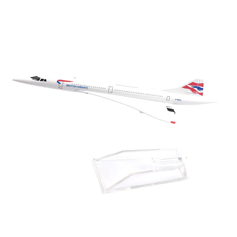 JASON TUTU 16cm BRITISH AIRWAYS CONCORDE Airplane Model Airplane Diecast Metal 1/400 Scale Planes