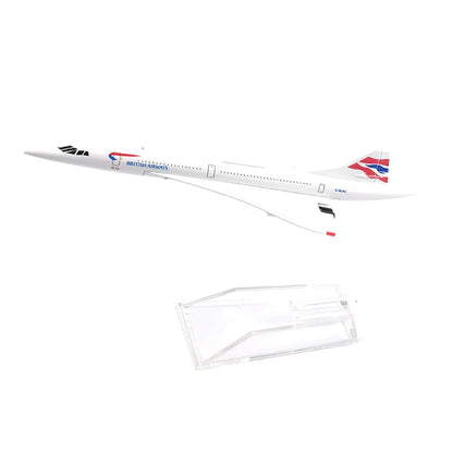 JASON TUTU 16cm BRITISH AIRWAYS CONCORDE Airplane Model Airplane Diecast Metal 1/400 Scale Planes