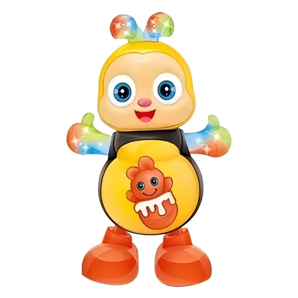 Dancing Bee Electric Toys with Musical and Lights  Electronic Cartoon Bee Preschool Learning Toys Dancing animal Bee Singing toy
