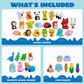 Joyfy 36 Pcs 3D Erasers Food Animals Erasers Bulk Fun & Cute Erasers for Pencil Desk Pets Classroom Prize Birthday Party Favors