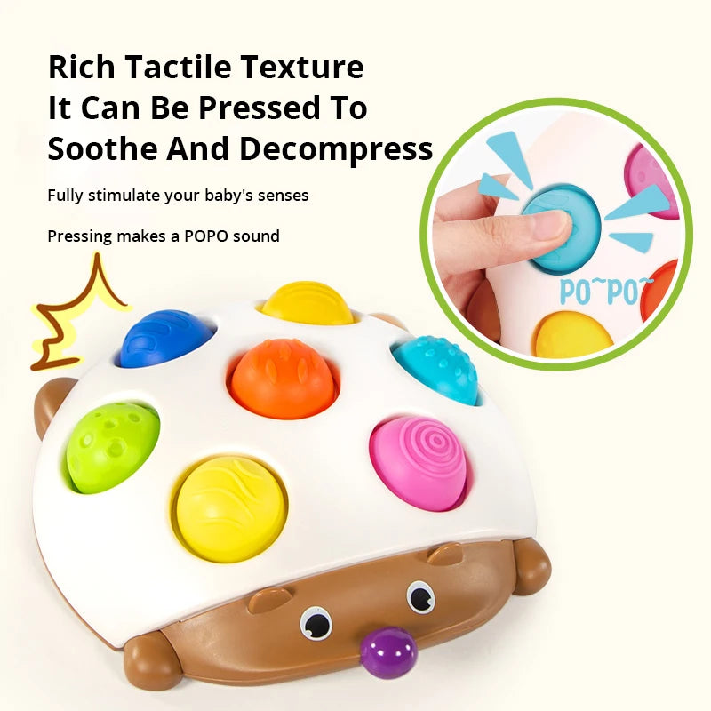 Squeeze Push Pop Toys Kids Finger Press Silicone Fidget Sensory Toys For Baby Adults Decompression Toy