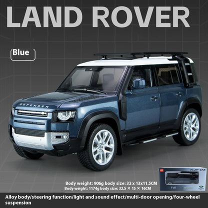 Large 1/18 Scale Defender 110 Off-road Vehicle Model Metal Die-Cast Body for Adult Collectors Halloween Gift for Boys