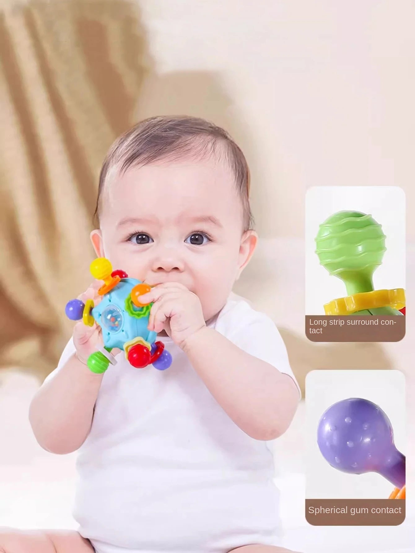 Manhattan Grab-and-Hold Baby Toy for Early Education and Intelligence Development - Suitable for Infants and Toddlers