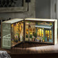 3D Wooden Puzzle Miniature Doll House Assembly Building Model Room Bedroom Decoration With Furniture Lighting Dollhouse Gifts