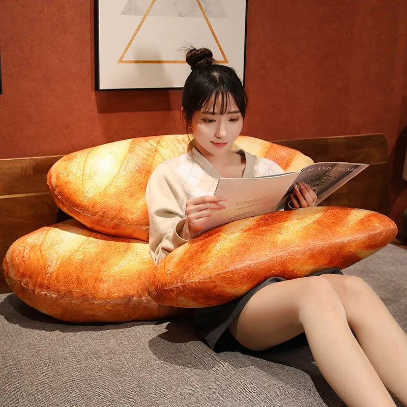 1pc 20~100cm French Bread Plush Pillow Stuffed Printing Images Food Plushie Peluche Party Prop Decor Sleeping Companion Man Gift