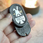 Metal EDC Fidget Slider with Cartoon Rabbit Pattern, Adult Portable Stress Relief Toy for ADHD and Anti-Anxiety, Gifts For Men