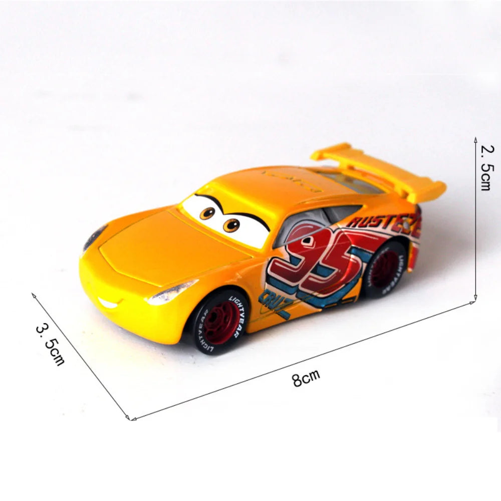 2026 New Pixar Cars Lightning McQueen Fillmore 4-10CM 1:55 Metal Model Racing Car Toys Christmas Birthday NEWYEAR Gift