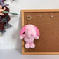 Pink Snoopy Plush Keychain Cute Soft White Black Stuffed Animals Doll Kawai Couple Bag Pendant Backpack Cartoon Plush Toys
