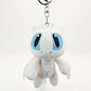 2026 New Cute Cartoon Instagram Black and White Flying Dragon Series Metal Plush Keychain Bag Pendant Accessories Gift