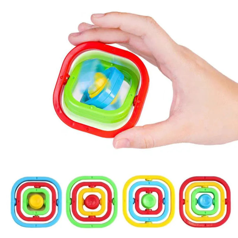 1PCS Infinite Flip Fidget Spinner Spin Top Toys for Kids Stress Relief Gifts Classroom Prizes Party Favors Stocking Stuffers