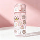 500PCS Pusheen Style Cartoon Cat Roll Stickers Waterproof Graffiti Scrapbooking Notebook Phone Cute Decoration Decals Toys
