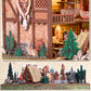 DIY Miniature Dollhouse Totem Book Nook Kit Coyote 3D Wooden Puzzle Building Blocks Puzzle Model Building Home Decoration Gifts