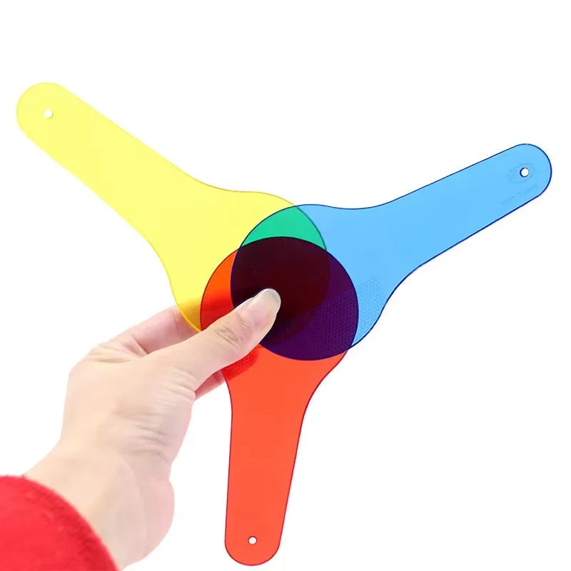 Montessori Translucent Color Sheets Kids Sensory Toys Early Learning Color Mixing & Recognition Puzzle Preschool STEM Aids