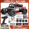 MJX 14209 14210 V3.0 1/14 RC Car 4WD Hyper Go 75km/h Brushless 2.4G Remote Control Truck Off-road Racing RC Truck Hobby RC Toy